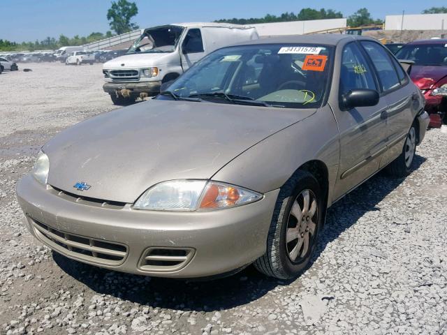 1G1JF524327266020 - 2002 CHEVROLET CAVALIER L TAN photo 2