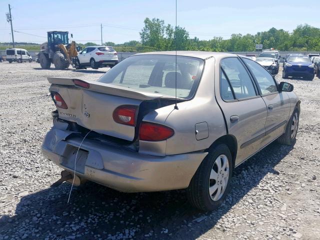 1G1JF524327266020 - 2002 CHEVROLET CAVALIER L TAN photo 4