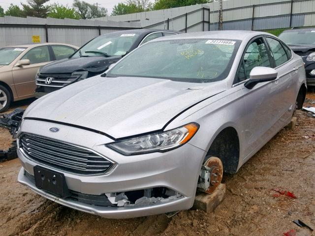 3FA6P0G77HR109940 - 2017 FORD FUSION S SILVER photo 2