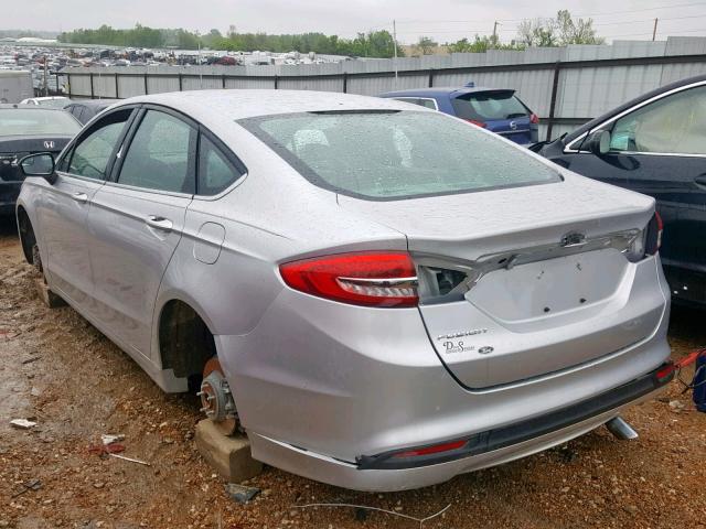 3FA6P0G77HR109940 - 2017 FORD FUSION S SILVER photo 3