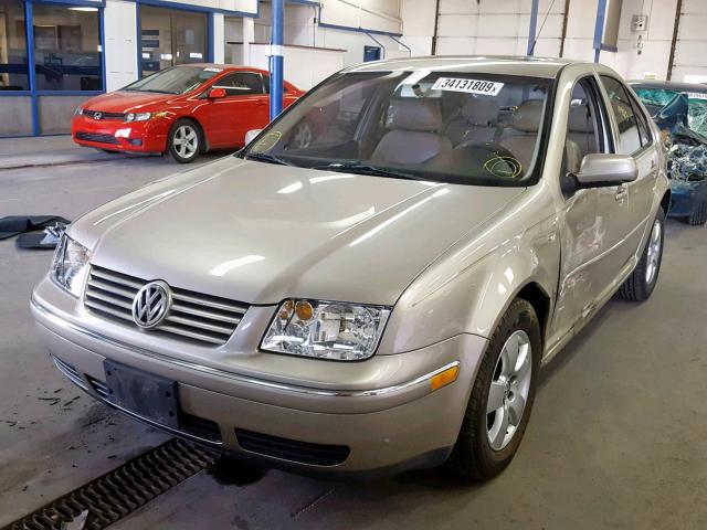 3VWSK69M64M090704 - 2004 VOLKSWAGEN JETTA GLS TAN photo 2