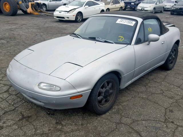 JM1NA3512M1212212 - 1991 MAZDA MX-5 MIATA SILVER photo 2