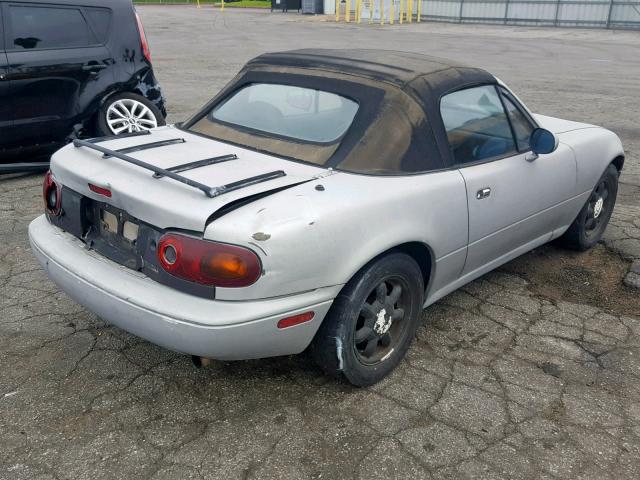 JM1NA3512M1212212 - 1991 MAZDA MX-5 MIATA SILVER photo 4