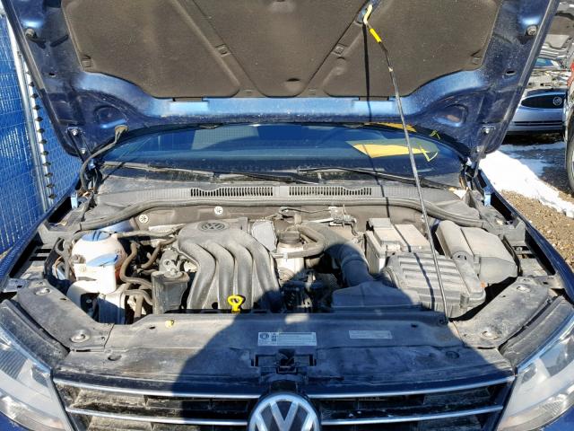 3VW1K7AJ8FM347657 - 2015 VOLKSWAGEN JETTA BASE BLUE photo 7