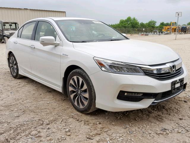 JHMCR6F75HC003432 - 2017 HONDA ACCORD HYB WHITE photo 1