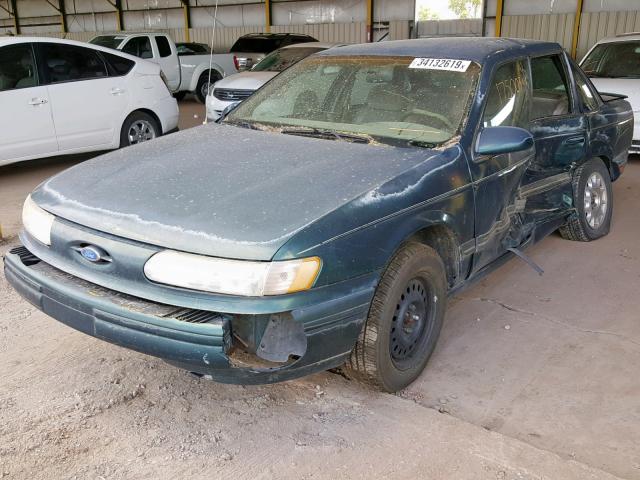 1FALP52UXSA184372 - 1995 FORD TAURUS GL GREEN photo 2