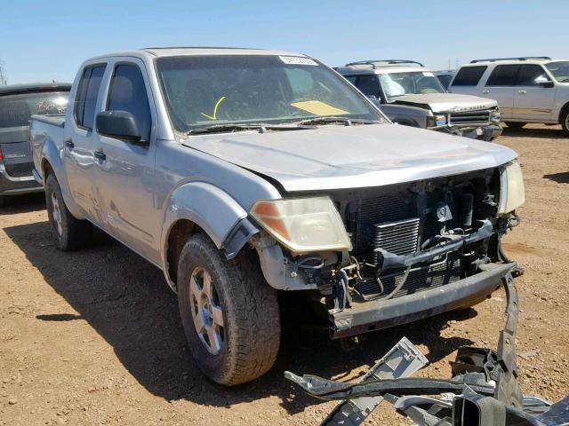 1N6AD07U35C445224 - 2005 NISSAN FRONTIER C SILVER photo 1