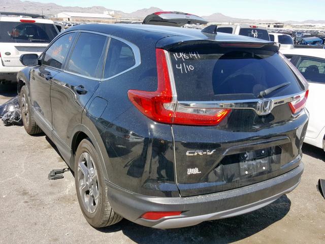 7FARW1H85JE020676 - 2018 HONDA CR-V EXL BLACK photo 3