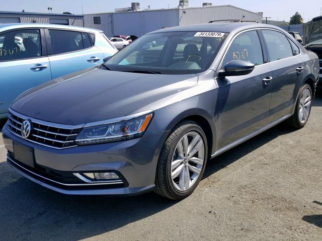 1VWBA7A38JC017441 - 2018 VOLKSWAGEN PASSAT SE GRAY photo 2