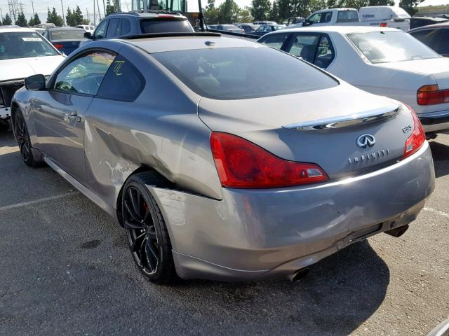 JNKCV64E38M128663 - 2008 INFINITI G37 BASE GRAY photo 3