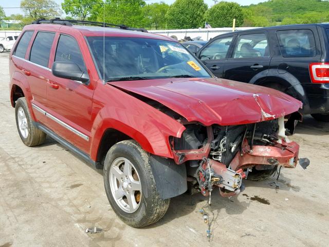 1J4HS58N85C563355 - 2005 JEEP GRAND CHER MAROON photo 1