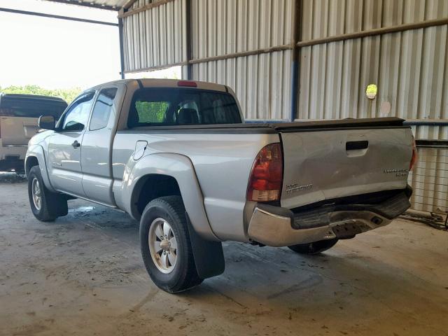 5TETX62N26Z312589 - 2006 TOYOTA TACOMA PRE SILVER photo 3