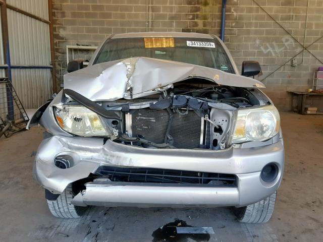 5TETX62N26Z312589 - 2006 TOYOTA TACOMA PRE SILVER photo 9