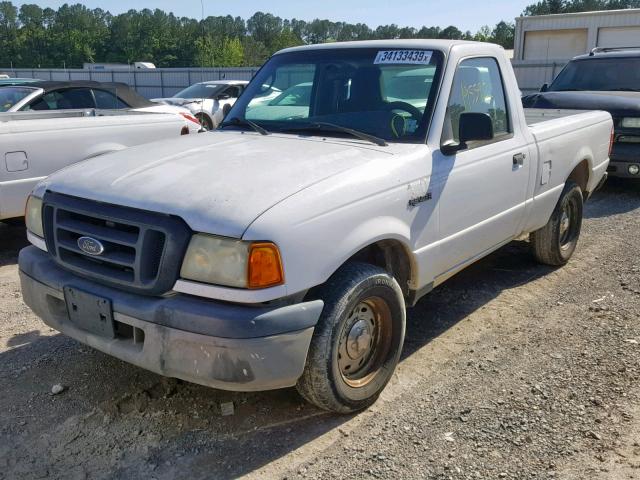 1FTYR10D54PB43864 - 2004 FORD RANGER WHITE photo 2