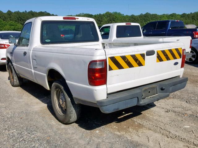 1FTYR10D54PB43864 - 2004 FORD RANGER WHITE photo 3