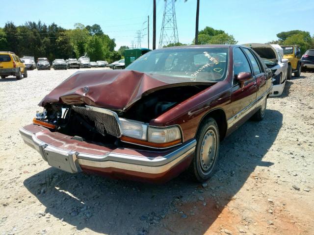 1G4BT537XNR452218 - 1992 BUICK ROADMASTER MAROON photo 2