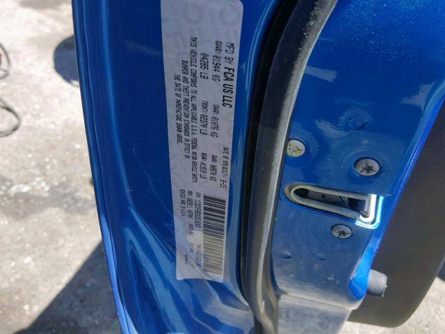 1C3CDFBB2GD518203 - 2016 DODGE DART SXT BLUE photo 10