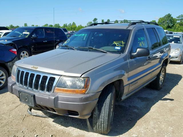 1J4GW48S91C684132 - 2001 JEEP GRAND CHER GRAY photo 2