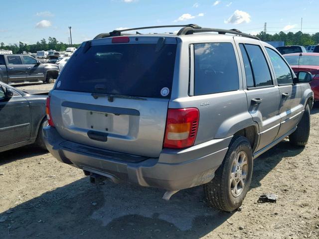 1J4GW48S91C684132 - 2001 JEEP GRAND CHER GRAY photo 4