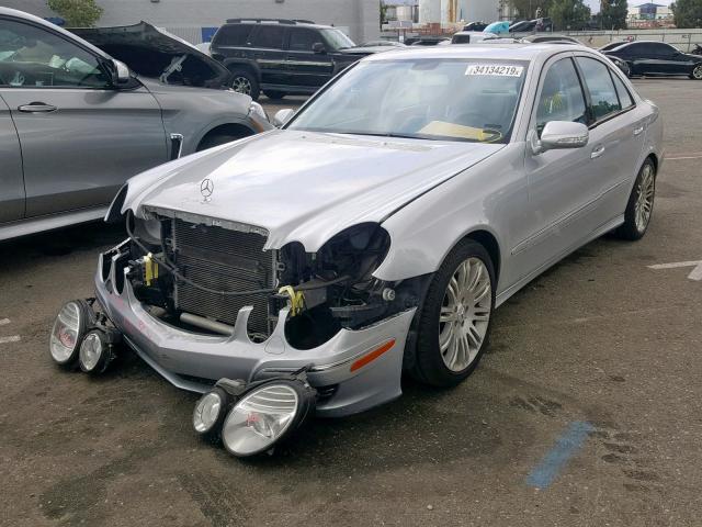 WDBUF56X67B001376 - 2007 MERCEDES-BENZ E 350 SILVER photo 2