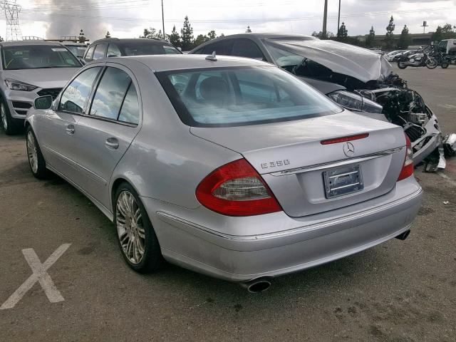 WDBUF56X67B001376 - 2007 MERCEDES-BENZ E 350 SILVER photo 3