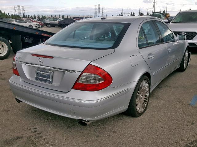 WDBUF56X67B001376 - 2007 MERCEDES-BENZ E 350 SILVER photo 4