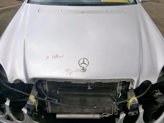 WDBUF56X67B001376 - 2007 MERCEDES-BENZ E 350 SILVER photo 7