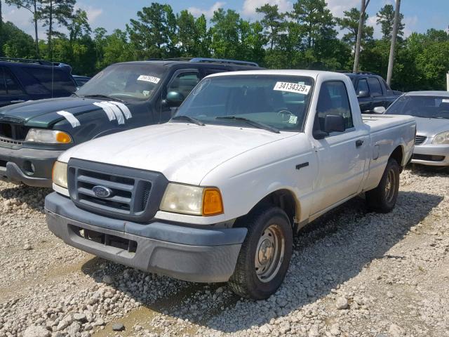 1FTYR10D25PB01962 - 2005 FORD RANGER WHITE photo 2