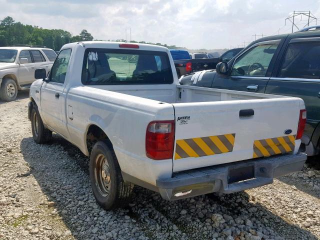 1FTYR10D25PB01962 - 2005 FORD RANGER WHITE photo 3