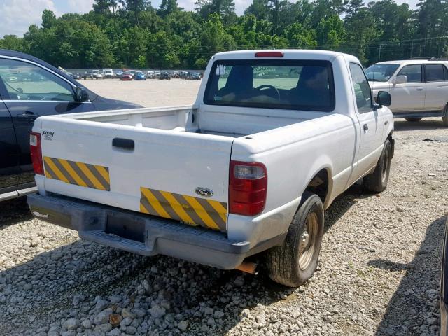 1FTYR10D25PB01962 - 2005 FORD RANGER WHITE photo 4