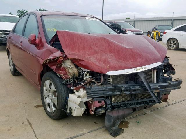 KNAFE121275404600 - 2007 KIA SPECTRA EX RED photo 1