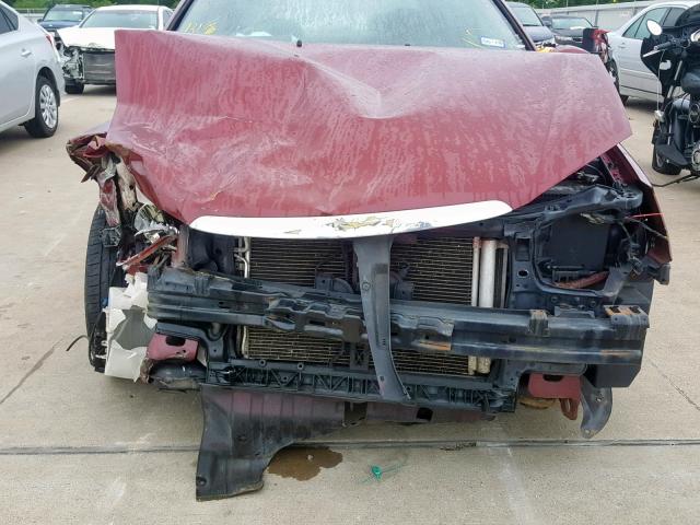 KNAFE121275404600 - 2007 KIA SPECTRA EX RED photo 9