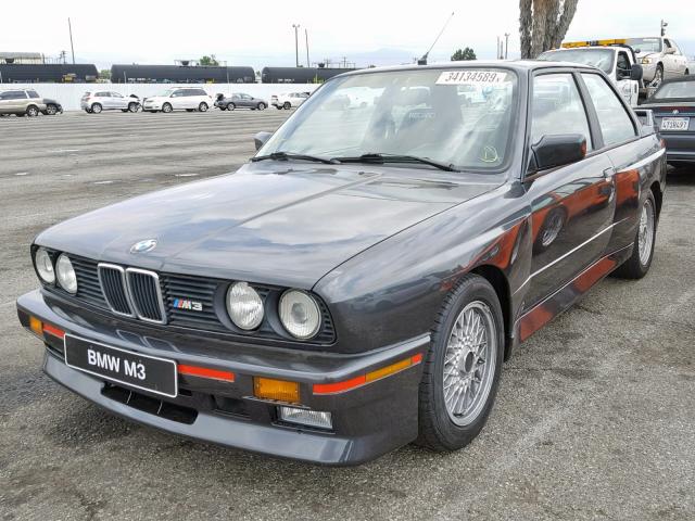 WBSAK0309J2197288 - 1988 BMW M3 BLACK photo 2