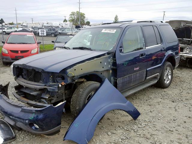 5LMEU88H15ZJ28701 - 2005 LINCOLN AVIATOR Mavi foto 2