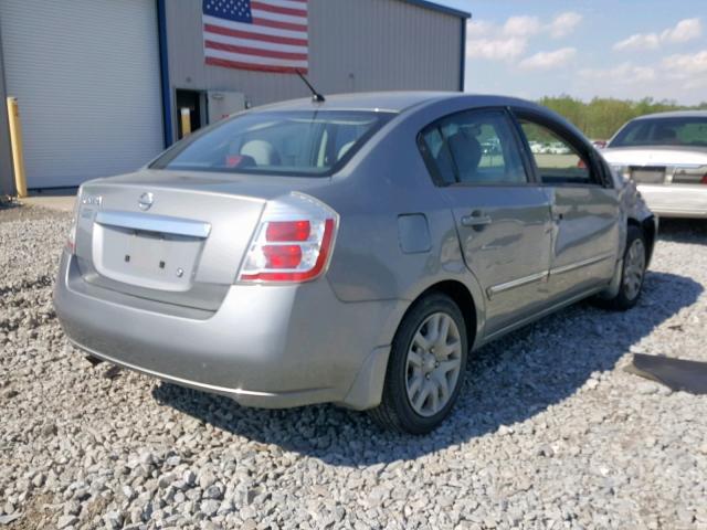 3N1AB6AP8AL650859 - 2010 NISSAN SENTRA 2.0 SILVER photo 4