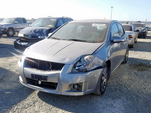 3N1CB61E48L606990 - 2008 NISSAN SENTRA SE- GRAY photo 2