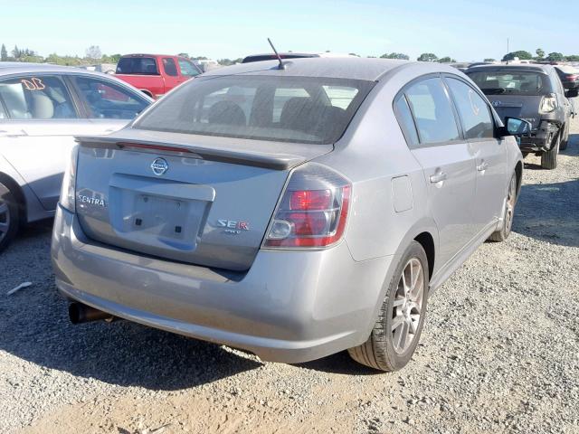 3N1CB61E48L606990 - 2008 NISSAN SENTRA SE- GRAY photo 4