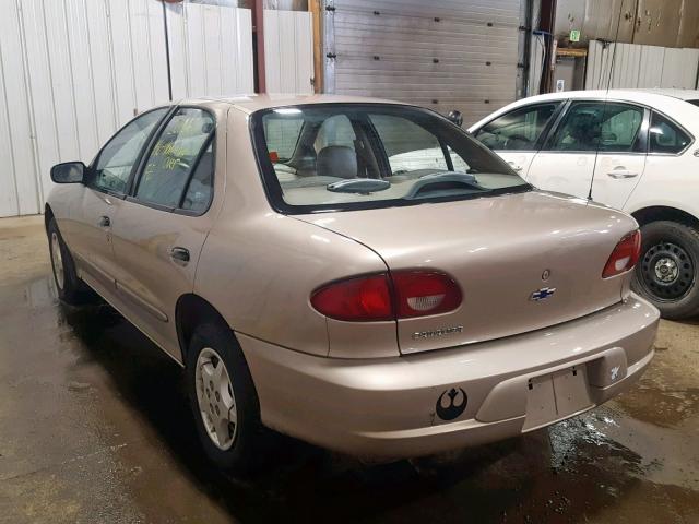 1G1JC524417401187 - 2001 CHEVROLET CAVALIER B GOLD photo 3