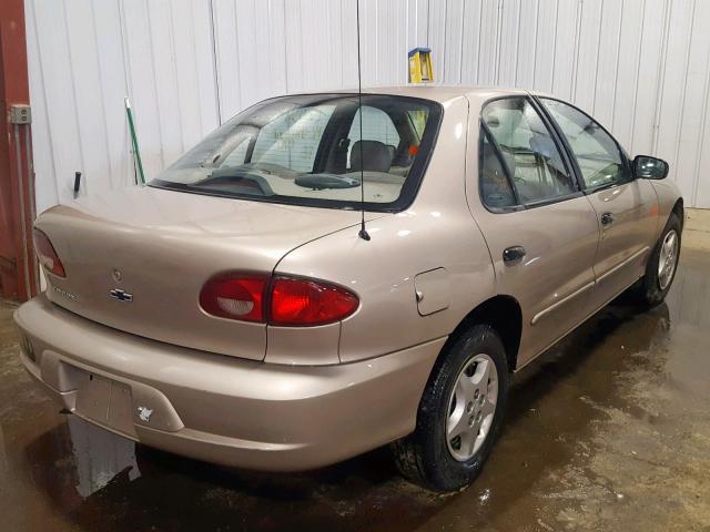 1G1JC524417401187 - 2001 CHEVROLET CAVALIER B GOLD photo 4