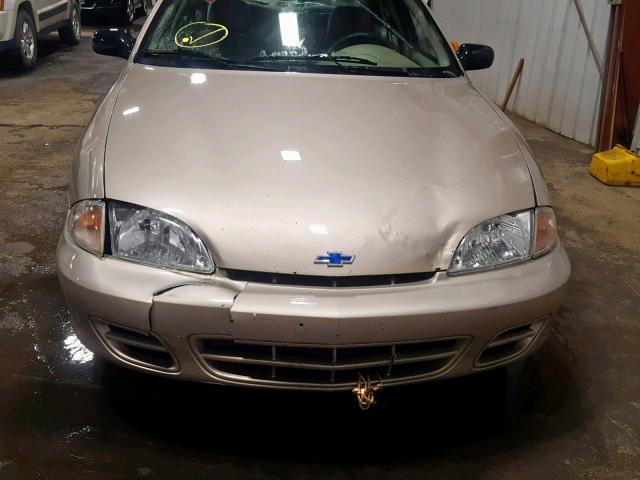 1G1JC524417401187 - 2001 CHEVROLET CAVALIER B GOLD photo 9