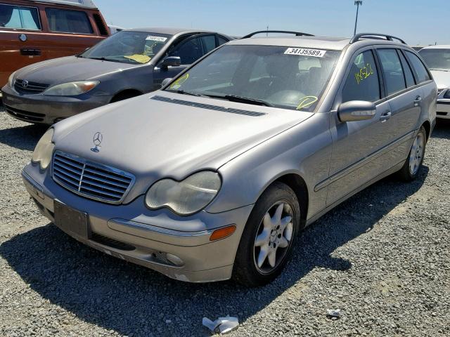 WDBRH61J54F469161 - 2004 MERCEDES-BENZ C 240 SPOR BLUE photo 2