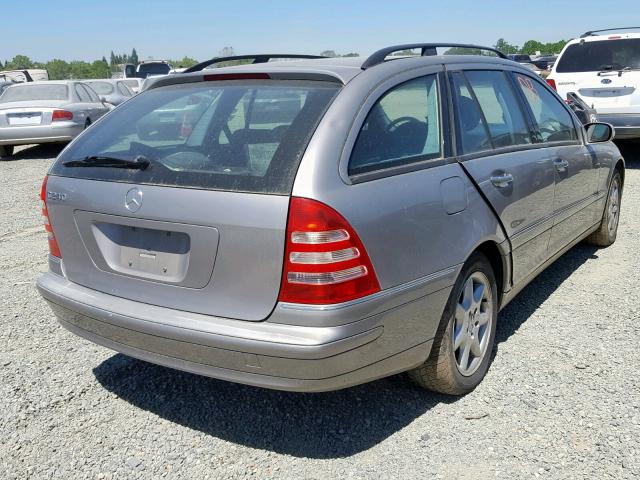 WDBRH61J54F469161 - 2004 MERCEDES-BENZ C 240 SPOR BLUE photo 4