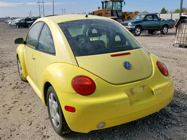 3VWCS21C91M411579 - 2001 VOLKSWAGEN NEW BEETLE ყვითელი ფოტო 3