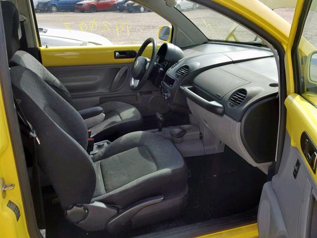3VWCS21C91M411579 - 2001 VOLKSWAGEN NEW BEETLE ყვითელი ფოტო 5