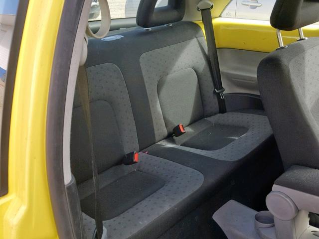 3VWCS21C91M411579 - 2001 VOLKSWAGEN NEW BEETLE ყვითელი ფოტო 6
