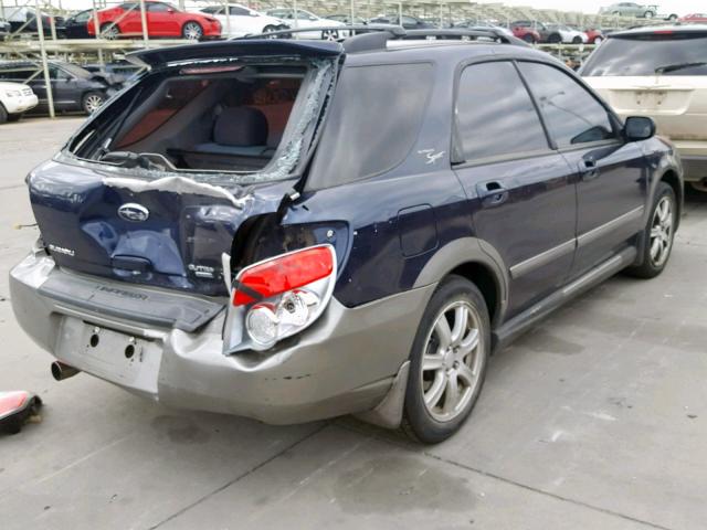 JF1GG68636G818317 - 2006 SUBARU IMPREZA OU BLUE photo 4