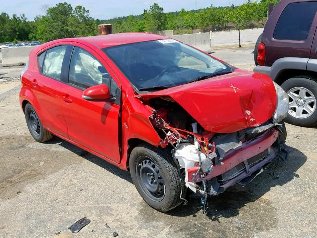 JTDKDTB32E1559444 - 2014 TOYOTA PRIUS C RED photo 1