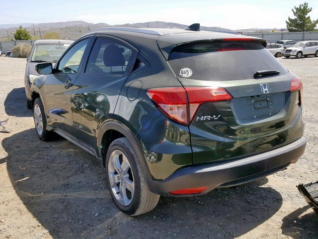 3CZRU6H74GM740927 - 2016 HONDA HR-V EXL GREEN photo 3