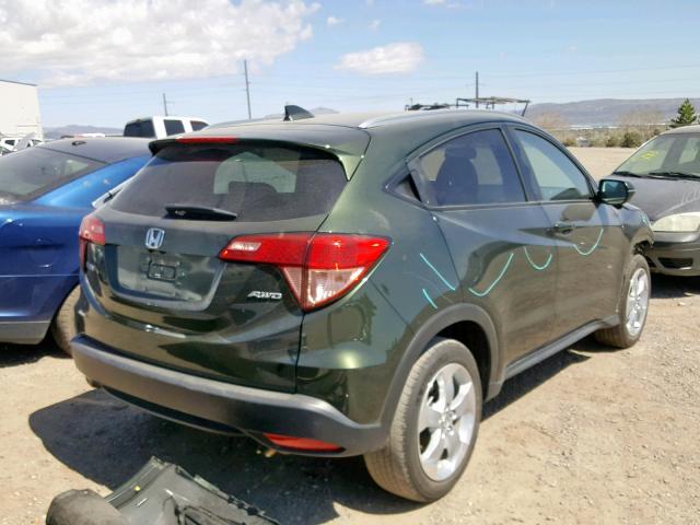 3CZRU6H74GM740927 - 2016 HONDA HR-V EXL GREEN photo 4