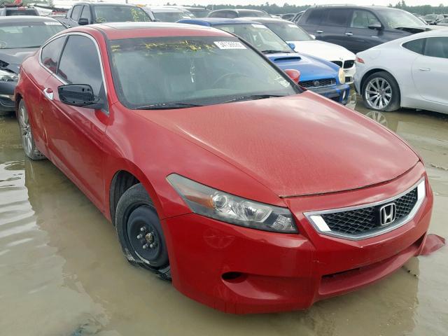 1HGCS22848A016098 - 2008 HONDA ACCORD EXL RED photo 1